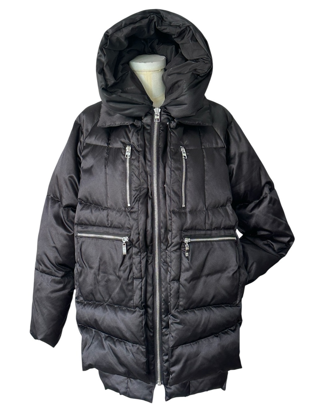 Orolay Women's Black 092 Universe Shiny Down Puffer Jacket Winter Size Medium